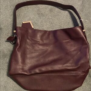 The Limited Deep Burgundy Shoulder Bag